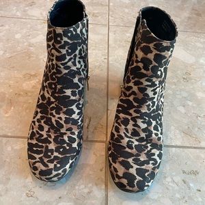 Leopard Ankle boots
